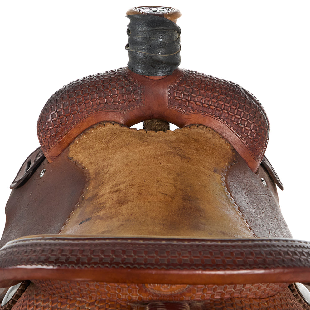 M.L. Leddys Used 16in Cowboy Tack Ranch Roper