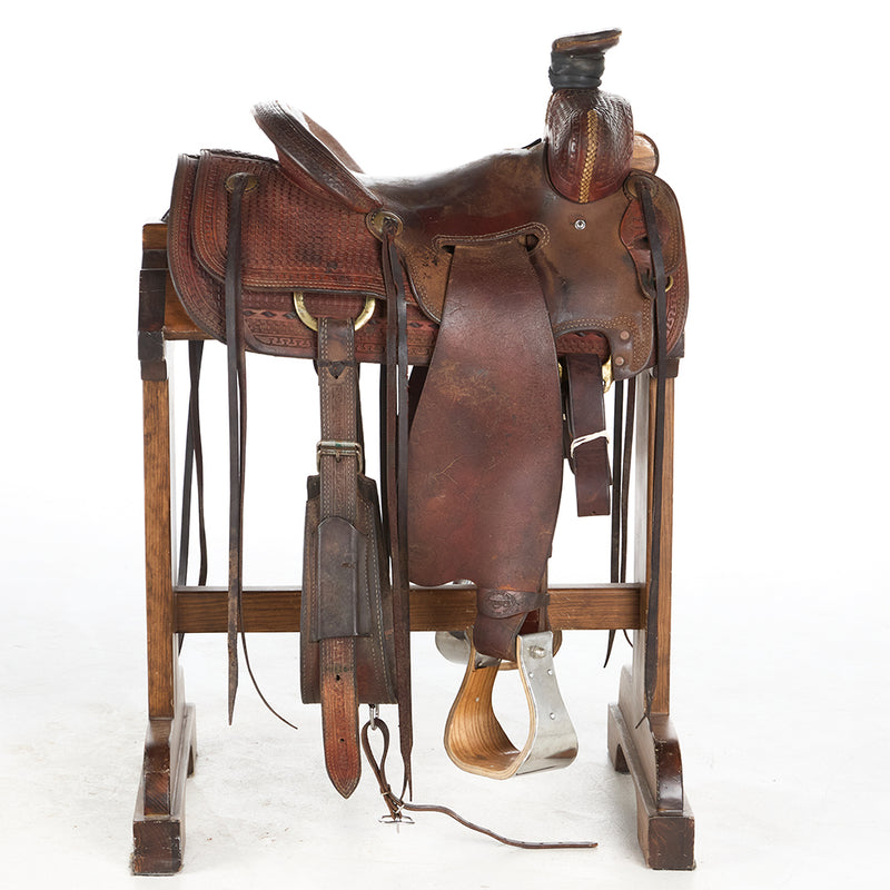 Teskey's Used 13.5in 1/2 Breed Seat Rig Ranch Roper