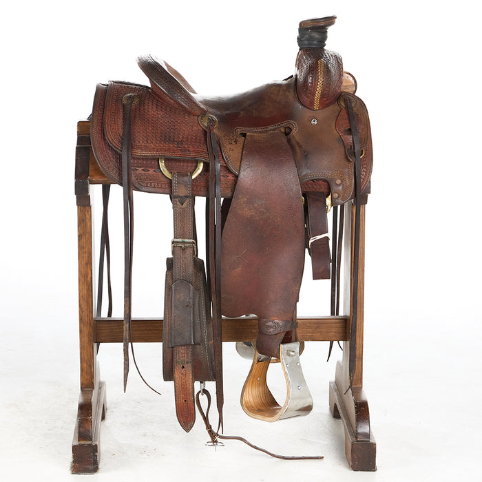 Teskey's Used 13.5in 1/2 Breed Seat Rig Ranch Roper