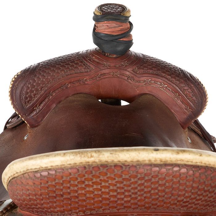 Teskey's Used 14in Large Basket Stamp Ranch Roper