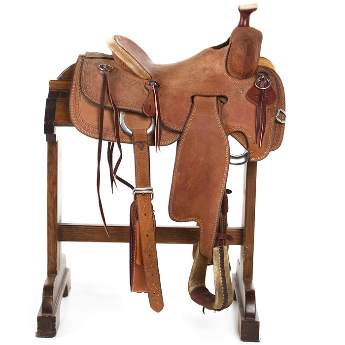Henderson Used 15in Seat Rig Don Carlos Border Ranch Roper