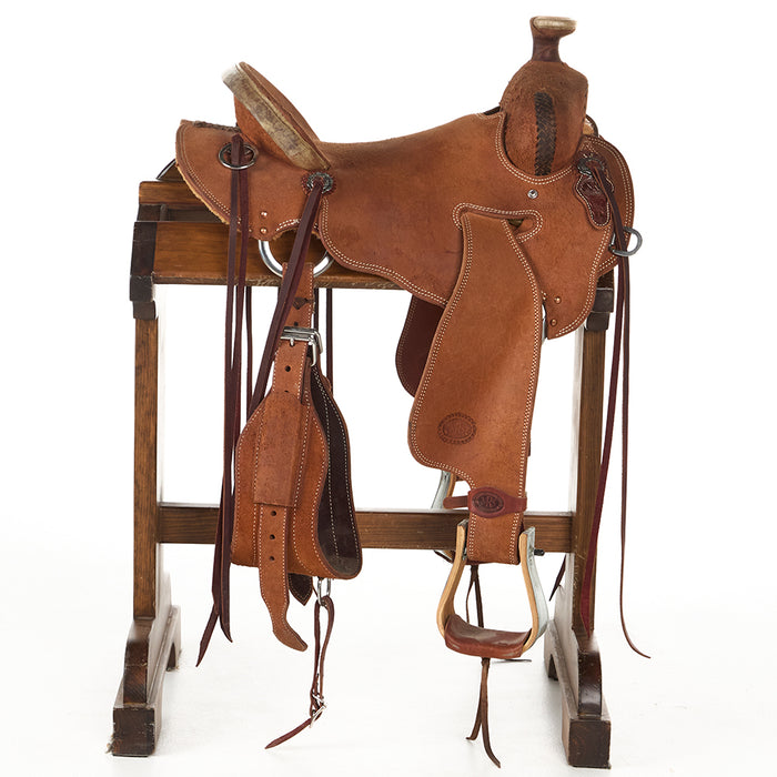 Nrs Competitor Series Used 15.5in Roughout Seat Rig Stripdown Ranch Roper
