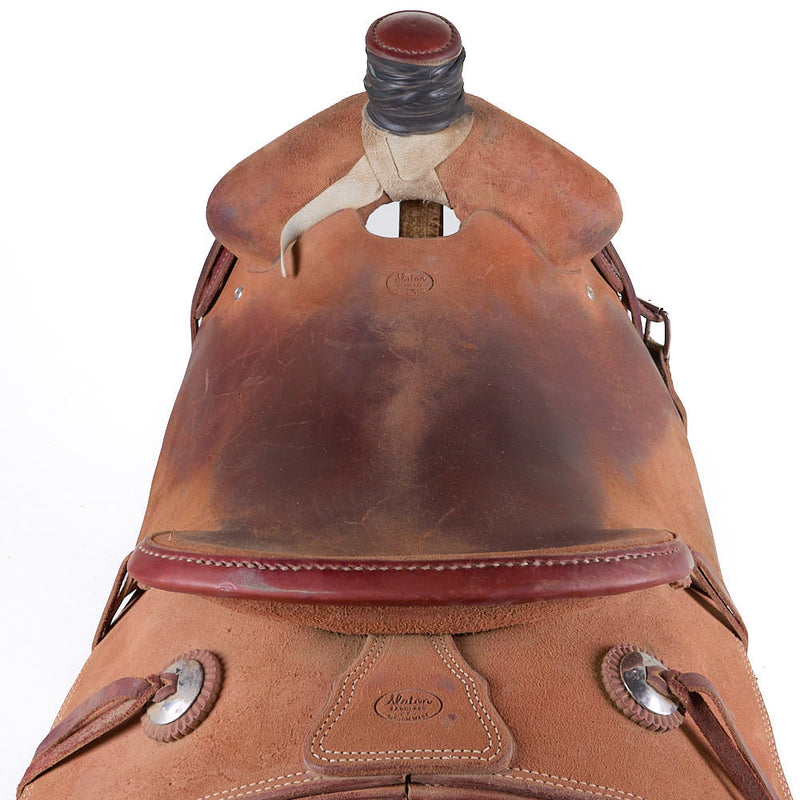 Slatons Used 16.5in Roughout Square Skirt Ranch Roper