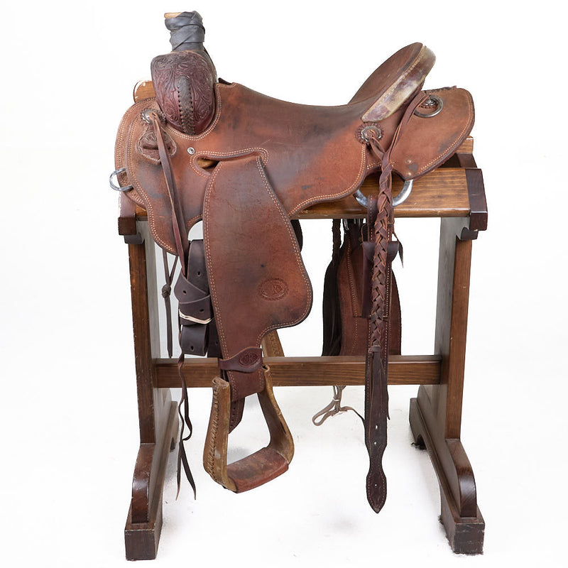 NRS Competitor Series Used 16in 1/2 Breed Basket Stamp Ranch Roper