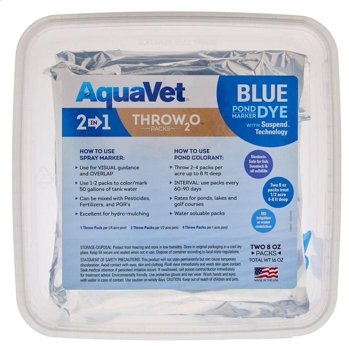 Aquavet Blue Pond Dye Throw Packs
