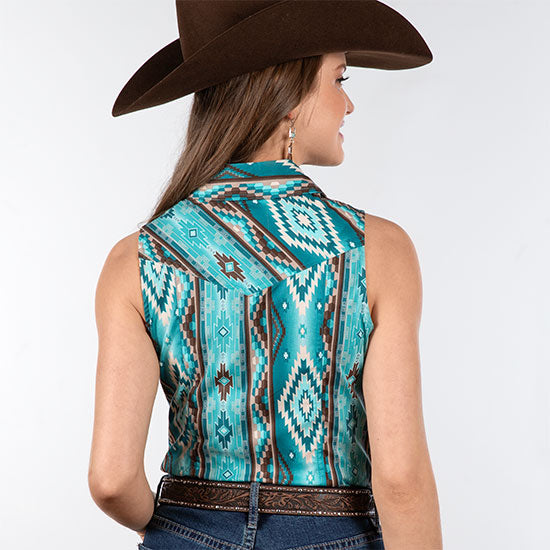 Rock  Roll Denim & Denim Ocean Aztec Top