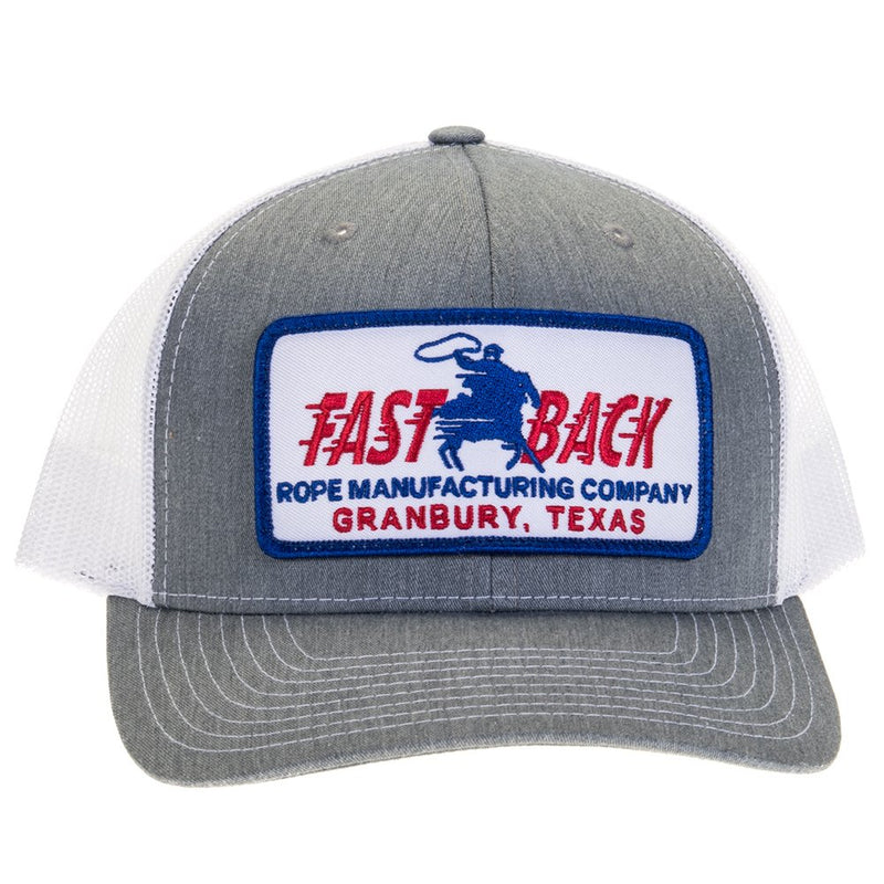 Fast Back Heather/White Retro Patch Cap