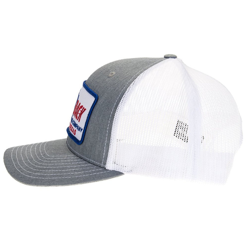 Fast Back Heather/White Retro Patch Cap