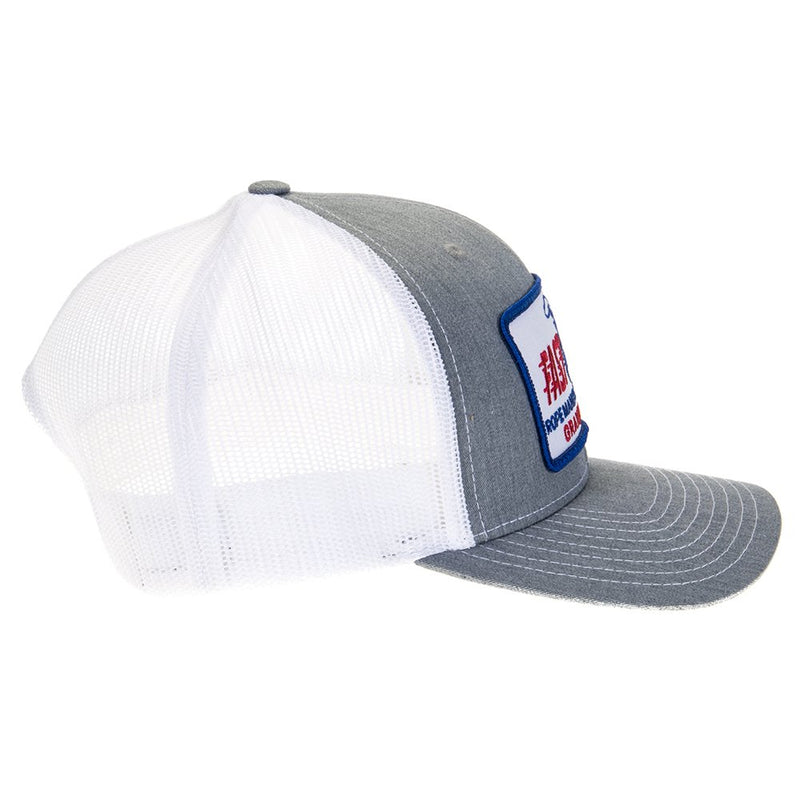 Fast Back Heather/White Retro Patch Cap