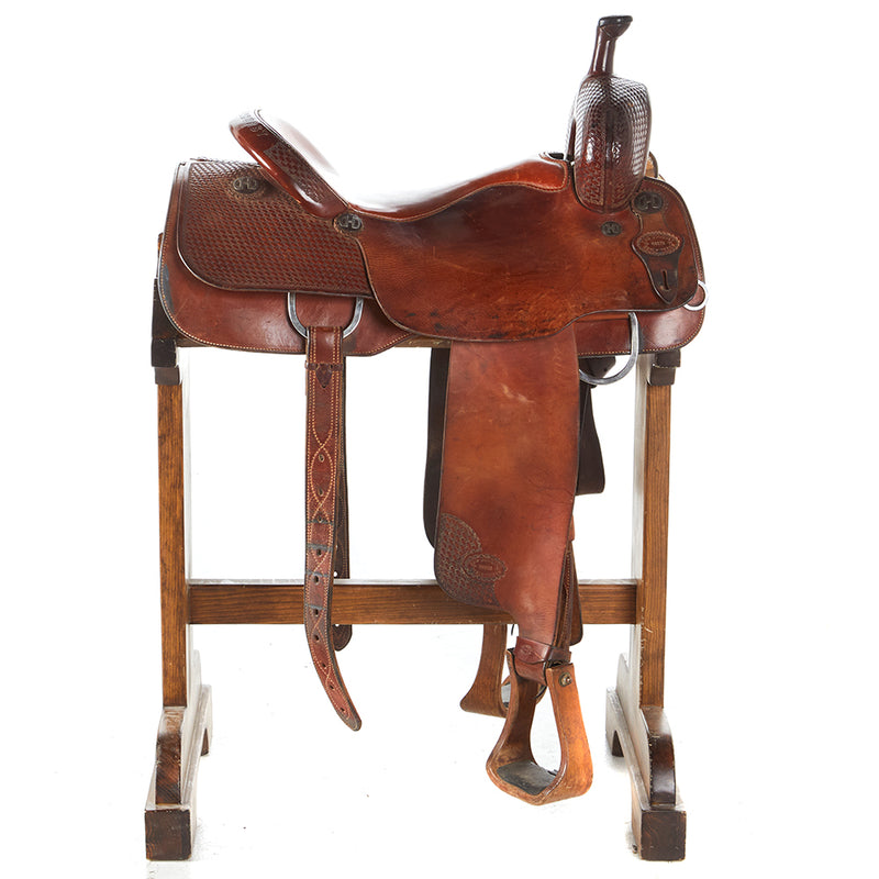 Tom Bouquet 17in Used Cutting Saddle