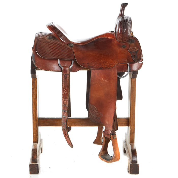 Tom Bouquet 17in Used Cutting Saddle