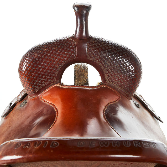Tom Bouquet 17in Used Cutting Saddle
