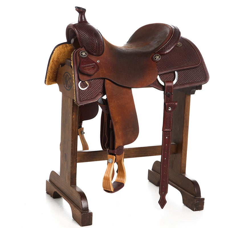 R. Ruelas Used 17in elas Working Cowhorse Saddle
