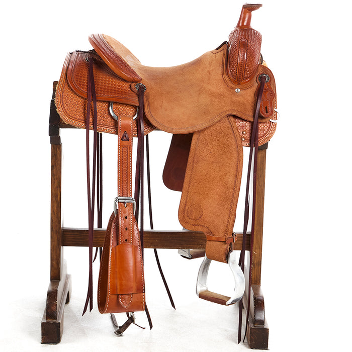 Circle Y Saddlery Used 16in Waffle Stamp Ranch Cutter