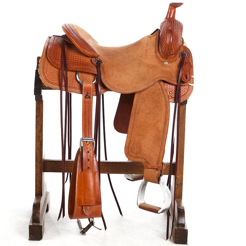 Circle Y Saddlery Used 16in Waffle Stamp Ranch Cutter