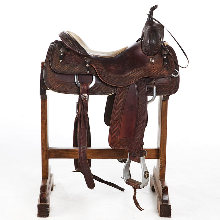 Cleburne Saddles Used 16in Cutting Saddle