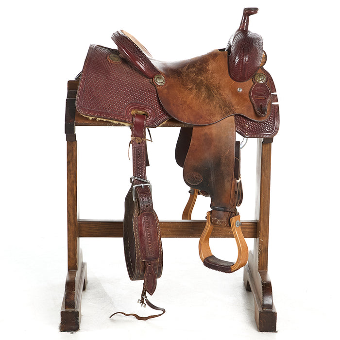 South Texas Tack Used 14.5in Single Skirt Ranch Cutter