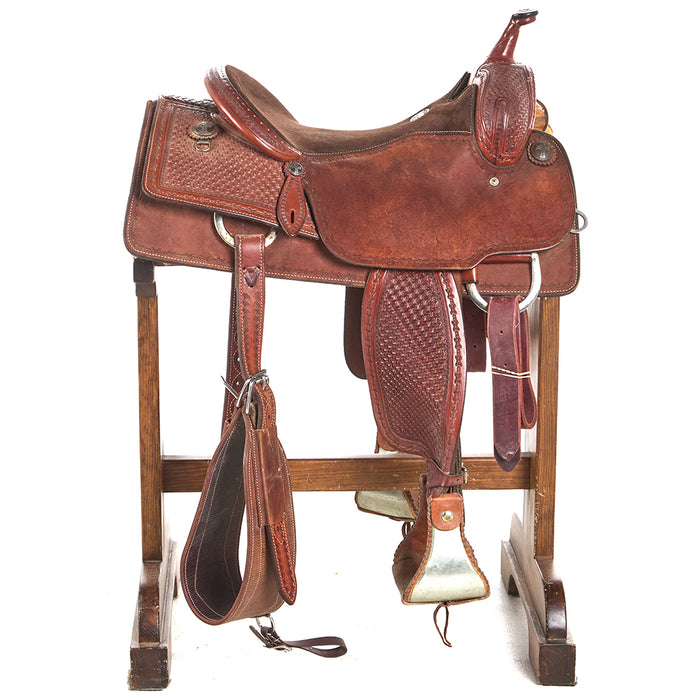 Martin Saddlery Used 15in Waffle Stamp Barbed Wire Border Ranch Cutter