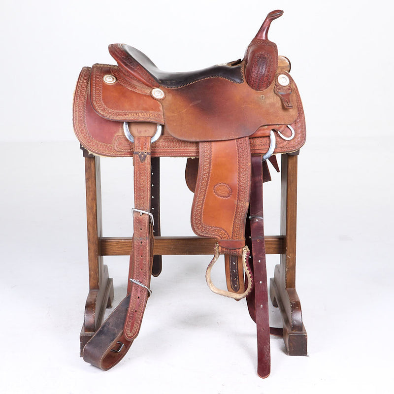 Billy Cook Used 15.5in Running Border Cutting Saddle