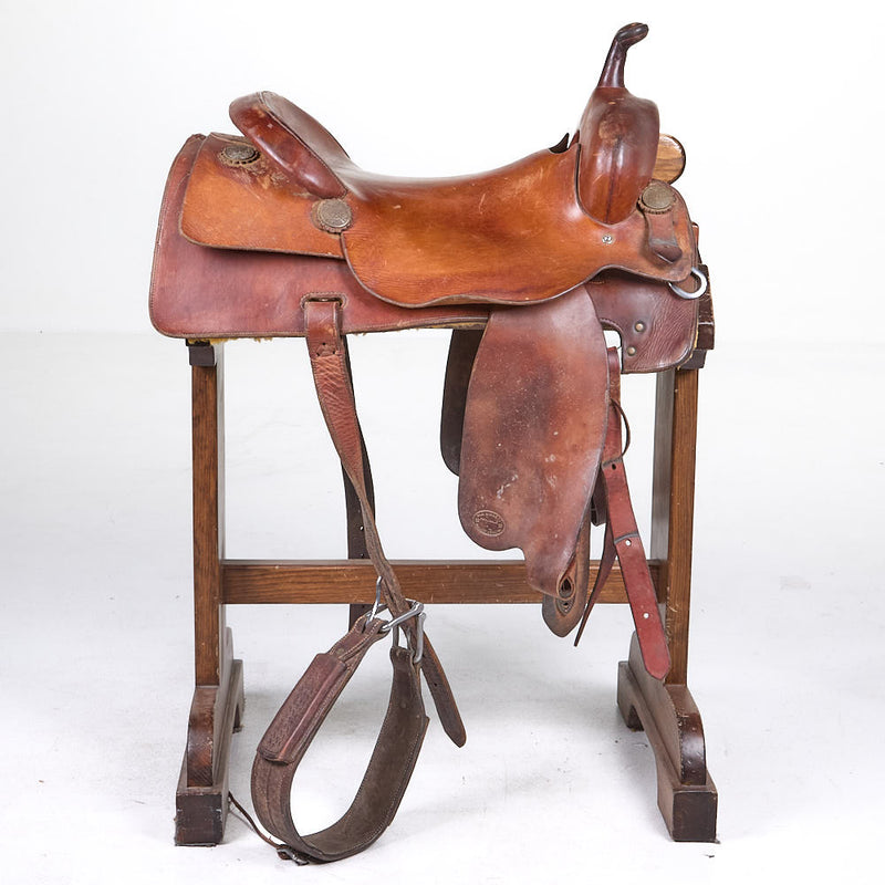 NRS Used 17.5 Square Skirt Cutting Saddle