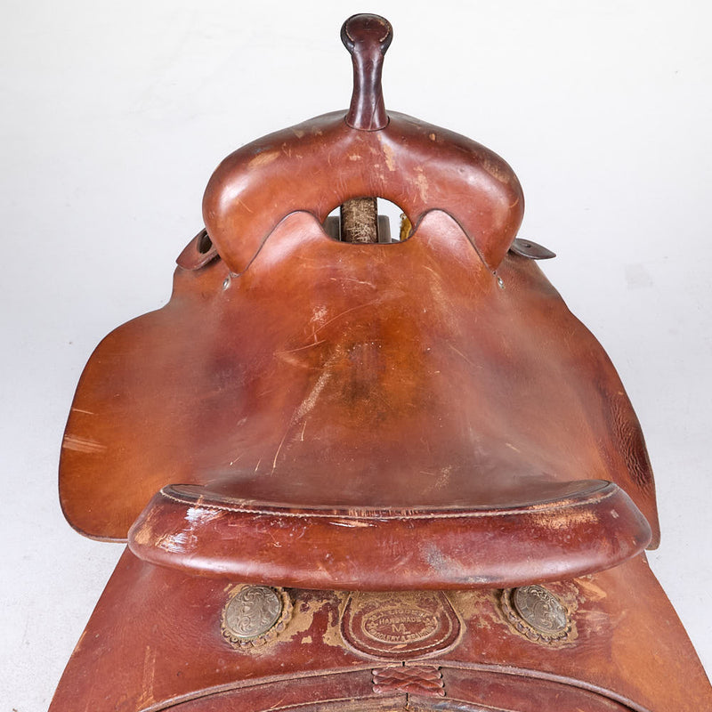 NRS Used 17.5 Square Skirt Cutting Saddle