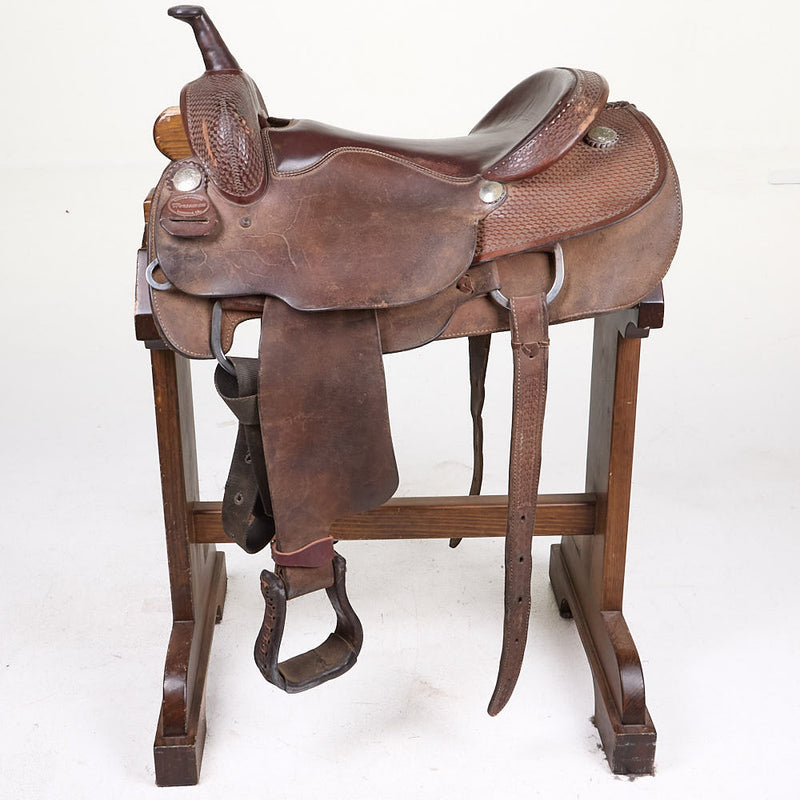 Horseman's Used 17in 1/4 Basket Stamp Horseman's Flat Seat Cutter