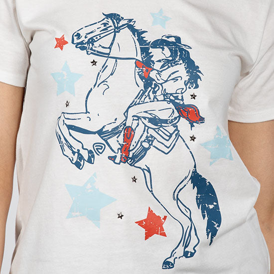 Rock & Roll Denim Women's Star Studded Graphic Tee