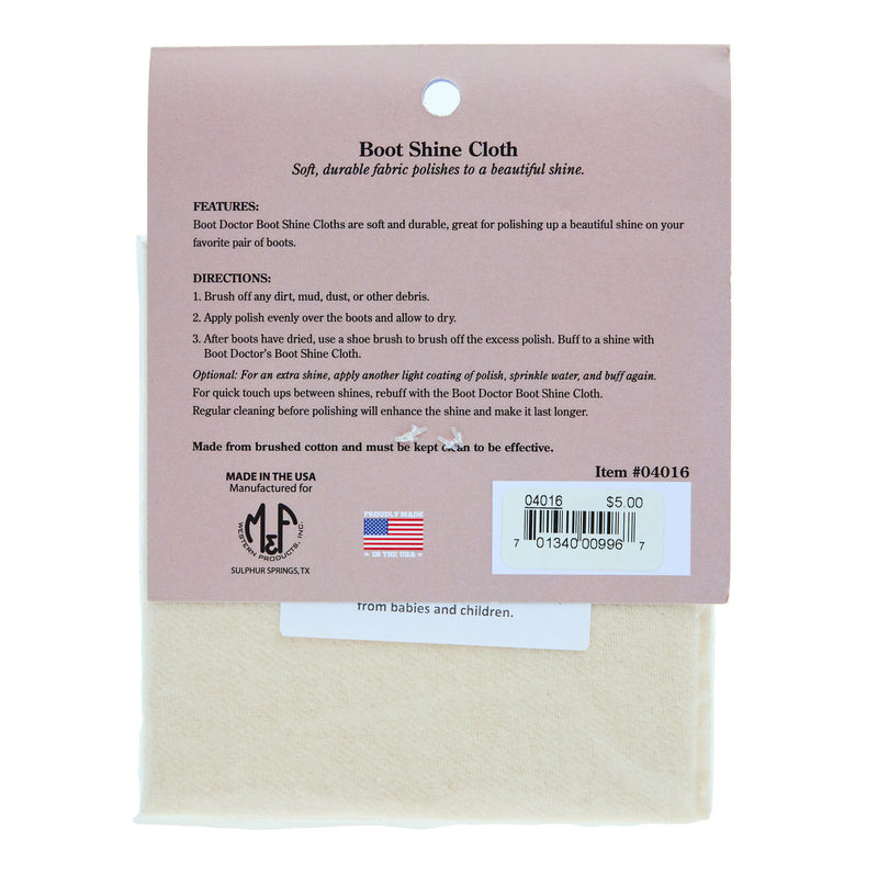 Boot Shine Cloth