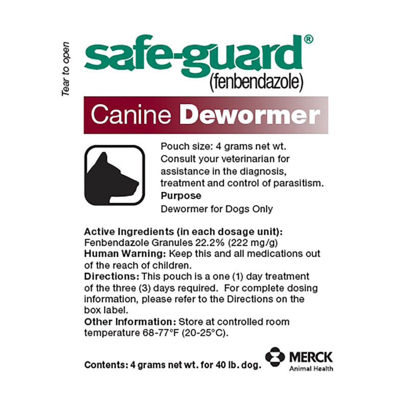 Merck Animal Health Safe-Guard Canine Dewormer 40 lb.