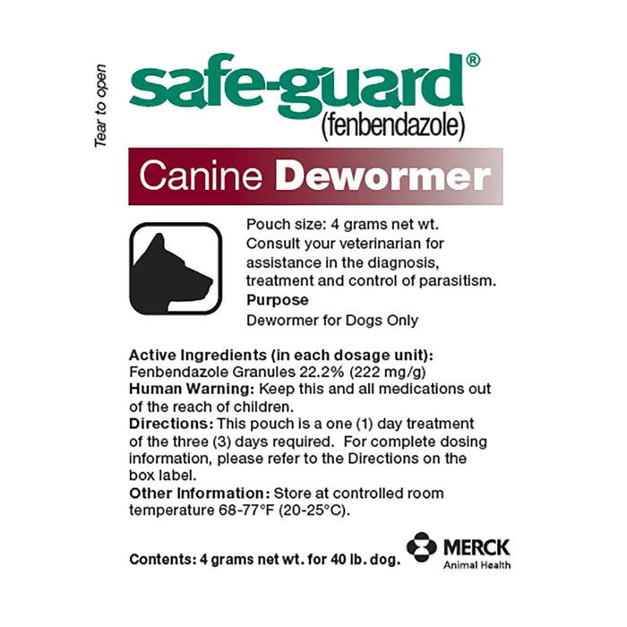 Merck Animal Health Safe-Guard Canine Dewormer 40 lb.
