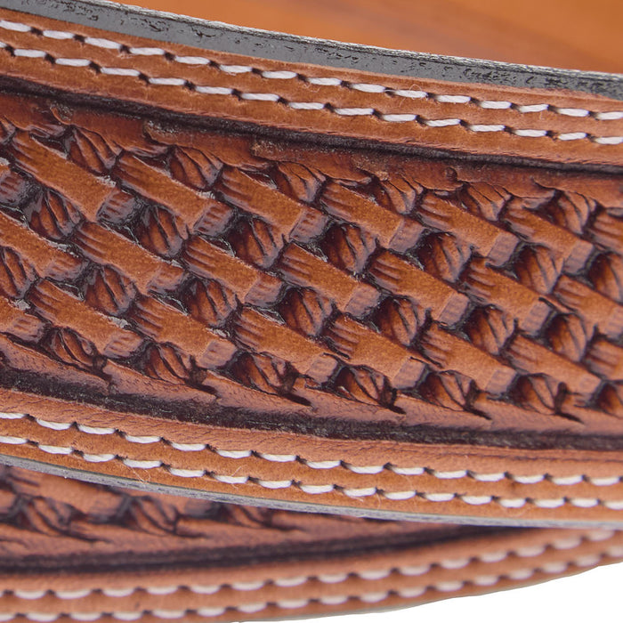 Vogt Silversmiths Russet Basket Weave Ranger Belt