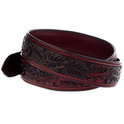 Vogt Silversmiths Saddle Brown Floral Belt