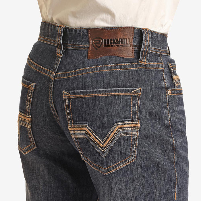 Rock & Roll Denim Double Barrel Staright Dark Vintage Jeans