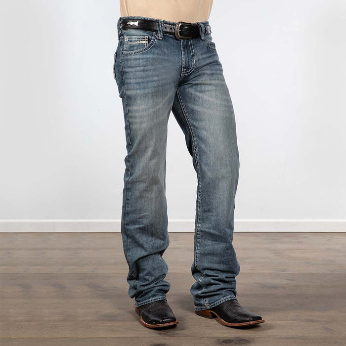 Rock & Roll Denim Rope Stitch Pistol Straight Jeans