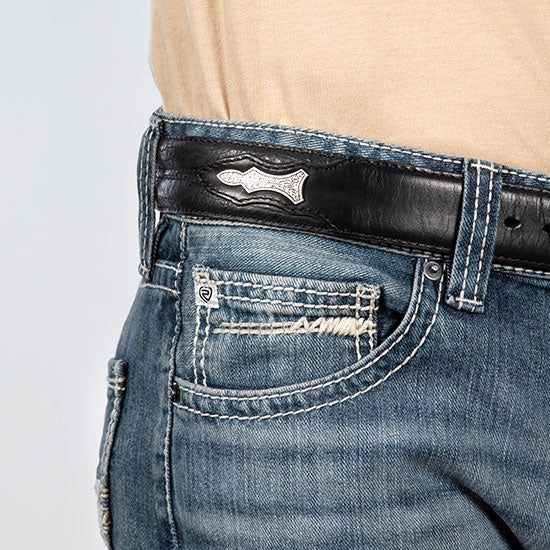 Rock & Roll Denim Rope Stitch Pistol Straight Jeans