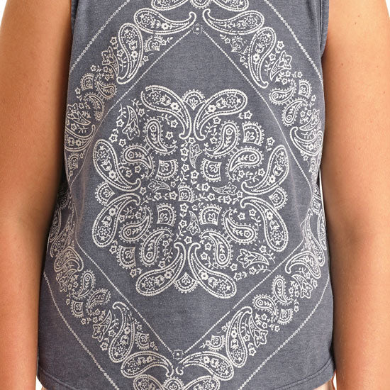 Rock & Roll Denim Girls' Bandana Tank