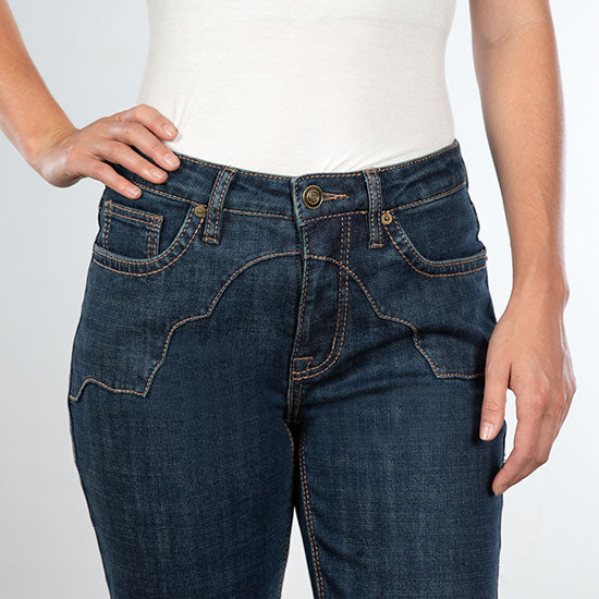 Rock & Roll Denim Western Yoke Modest Bootcut Jeans