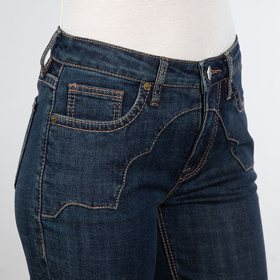 Rock & Roll Denim Western Yoke Modest Bootcut Jeans