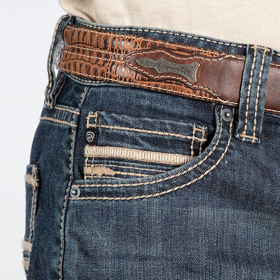Rock & Roll Denim Double Barrel Straight Rope Stitch Jeans