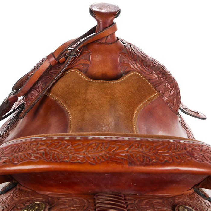 Hereford Used 16.5in Floral Tooled Pleasure Saddle