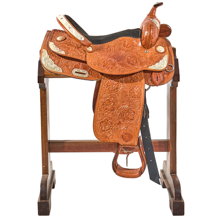 Textan Used 16in Floral Pleasure Saddle