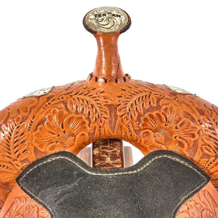 Textan Used 16in Floral Pleasure Saddle