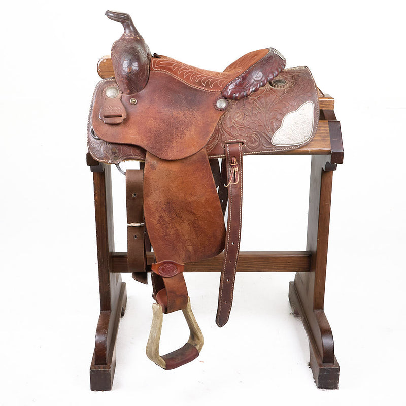Ryon's Used 13in Padded Seat Floral Pleasure Saddle