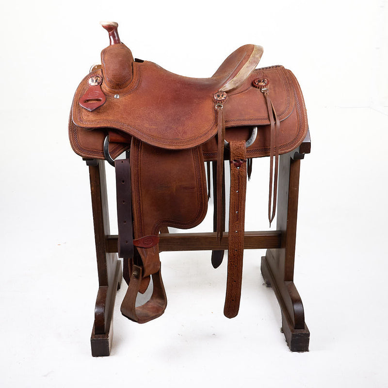 Fort Worth Saddlery Used 14.5in Full Border Stamp Pleasure