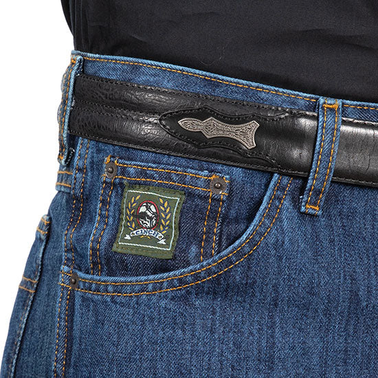 Cinch Men's Green Label Relaxed Fit Dark Stonewash Jeans