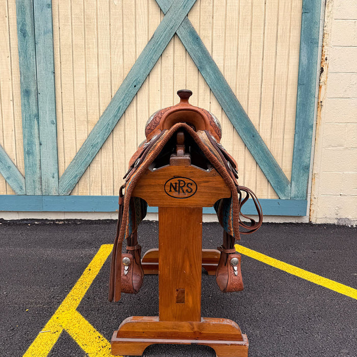 Billy Cook Used 15.5in Oak and Acorn Show Saddle