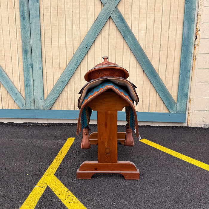 Billy Cook Used 15.5in Oak and Acorn Show Saddle