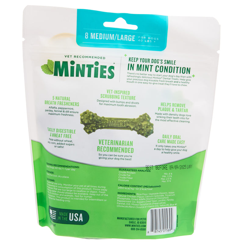 Pet Iq Minties Medium/Large 8ct