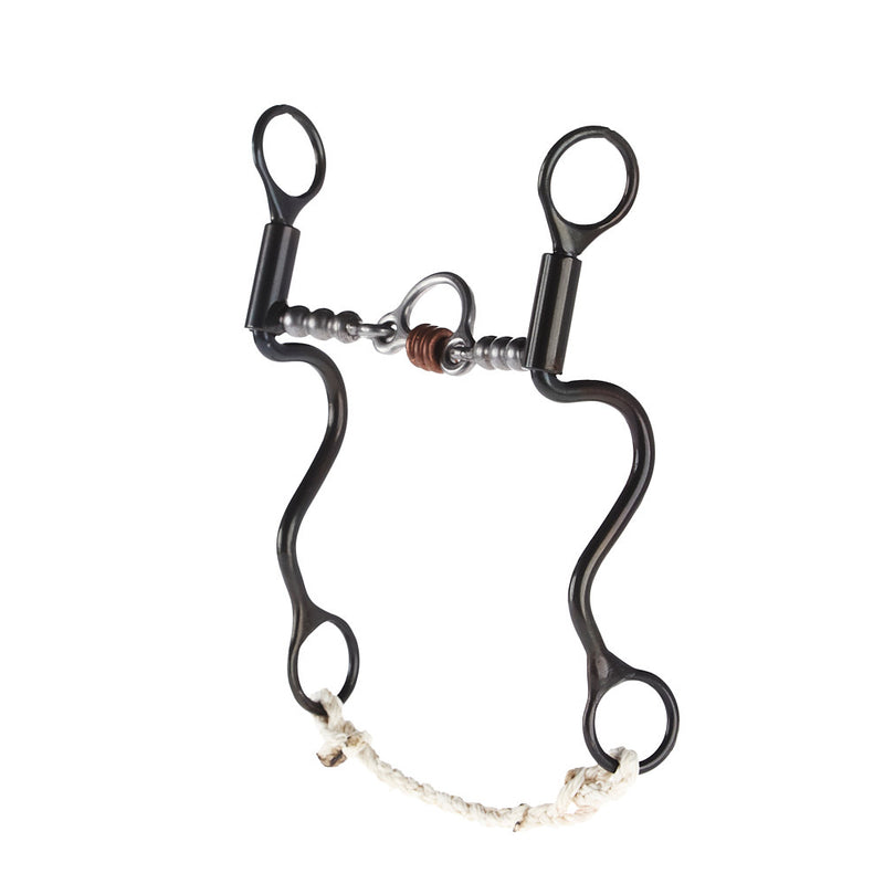 Dutton Bits Cavalry Cheek 3 Piece Floating Port with Solid Bead Mouthpiece