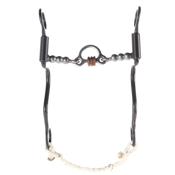 Dutton Bits Cavalry Cheek 3 Piece Floating Port with Solid Bead Mouthpiece